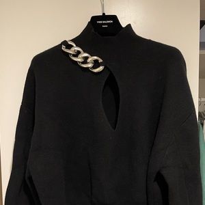 Alexander Wang Chain Link turtle neck sweater